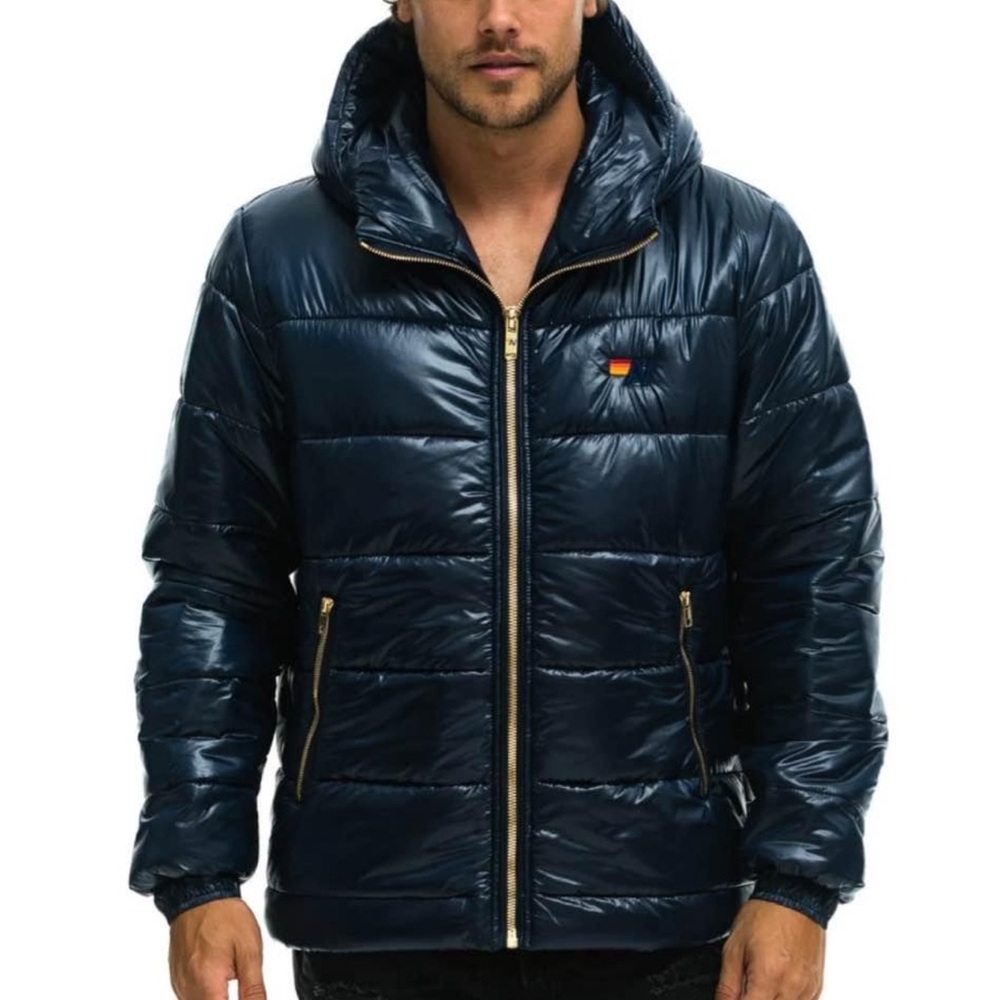 Aviator nation glossy jacket medium